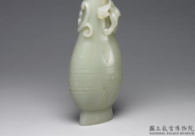 图片[2]-Jade vessel with chi-dragon pattern, Qing dynasty (1644-1911)-China Archive